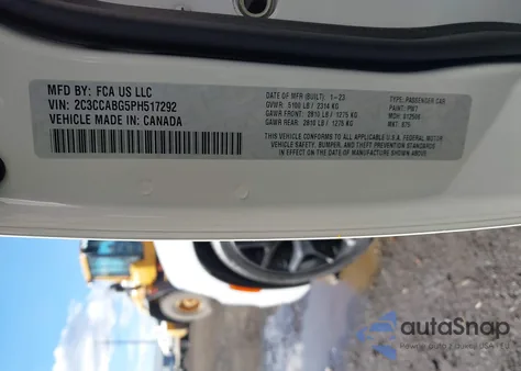 2023 Chrysler 300 300S from USA, damaged, VIN 2C3CCABG5PH517292